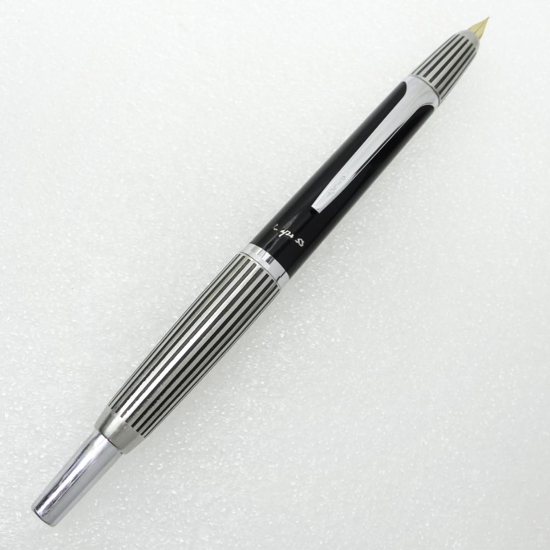 PILOT キャップレス ストライプ 蝕刻 14K 万年筆