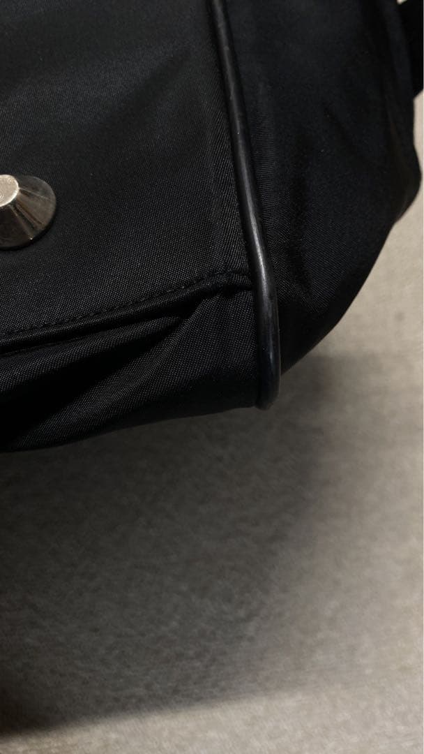 超美品★PRADA 2way ボストンバック　サフィアーノレザー　ナイロン　黒