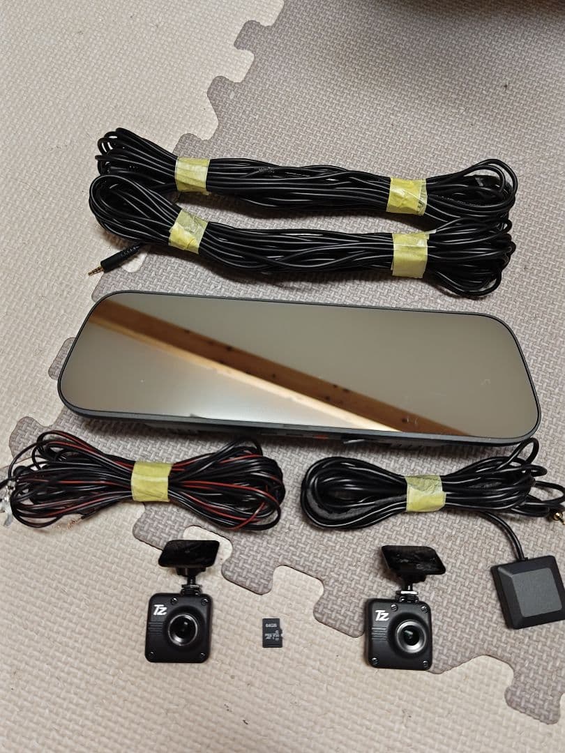 TZ ミラー型ドライブレコーダーTZ−D203MW前後独立カメラ