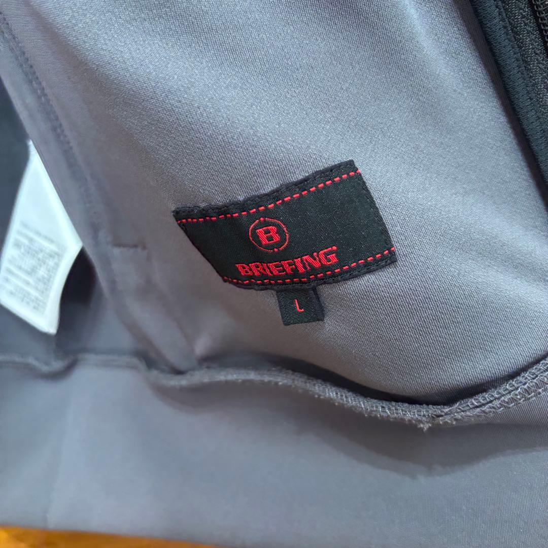 BRIEFING GOLF 3Dロゴセットアップグレー上メンズL 下XL