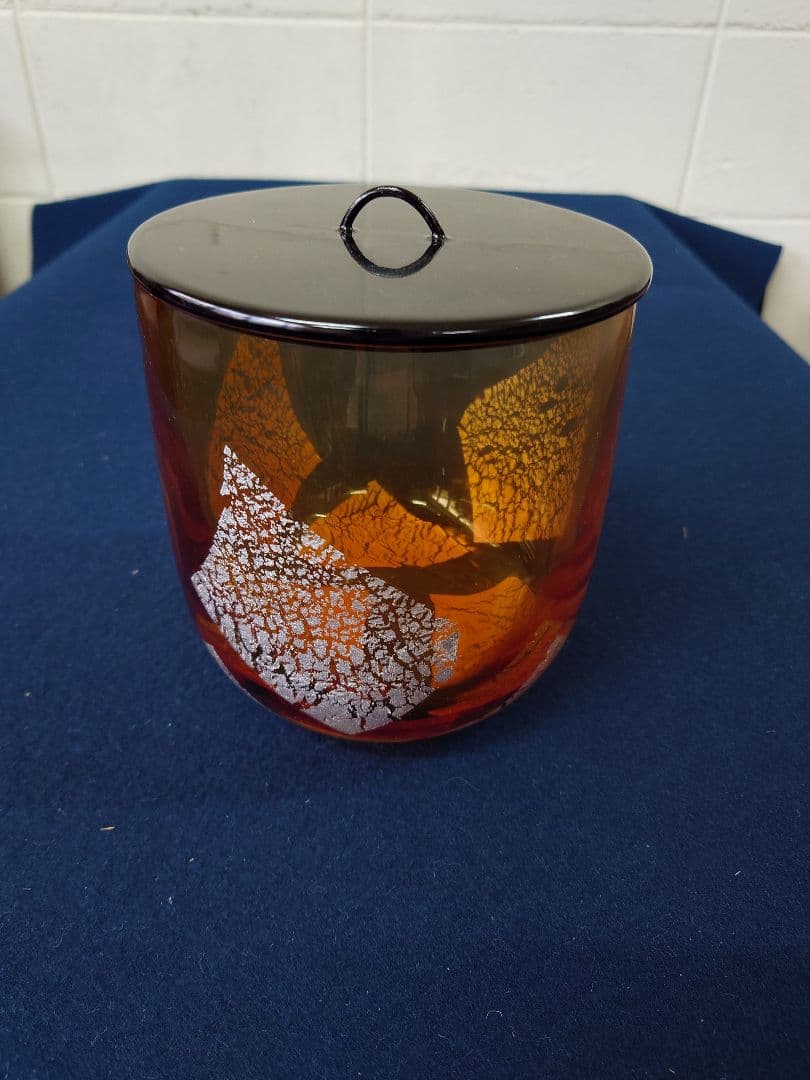 ギヤマン水指　木箱入り