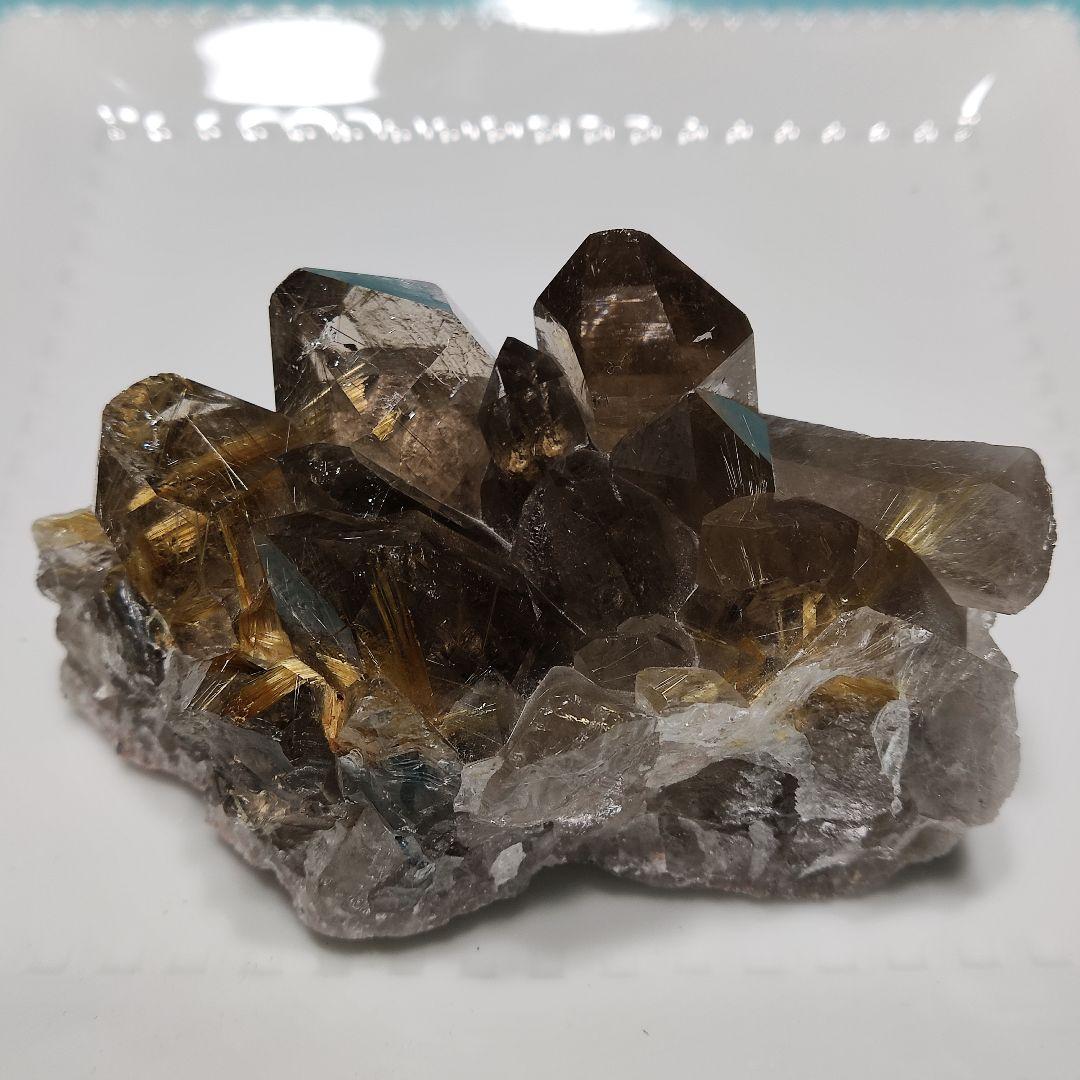 パワーストーン　天然石　クラスター　ルチルクォーツ　402g 　No.782