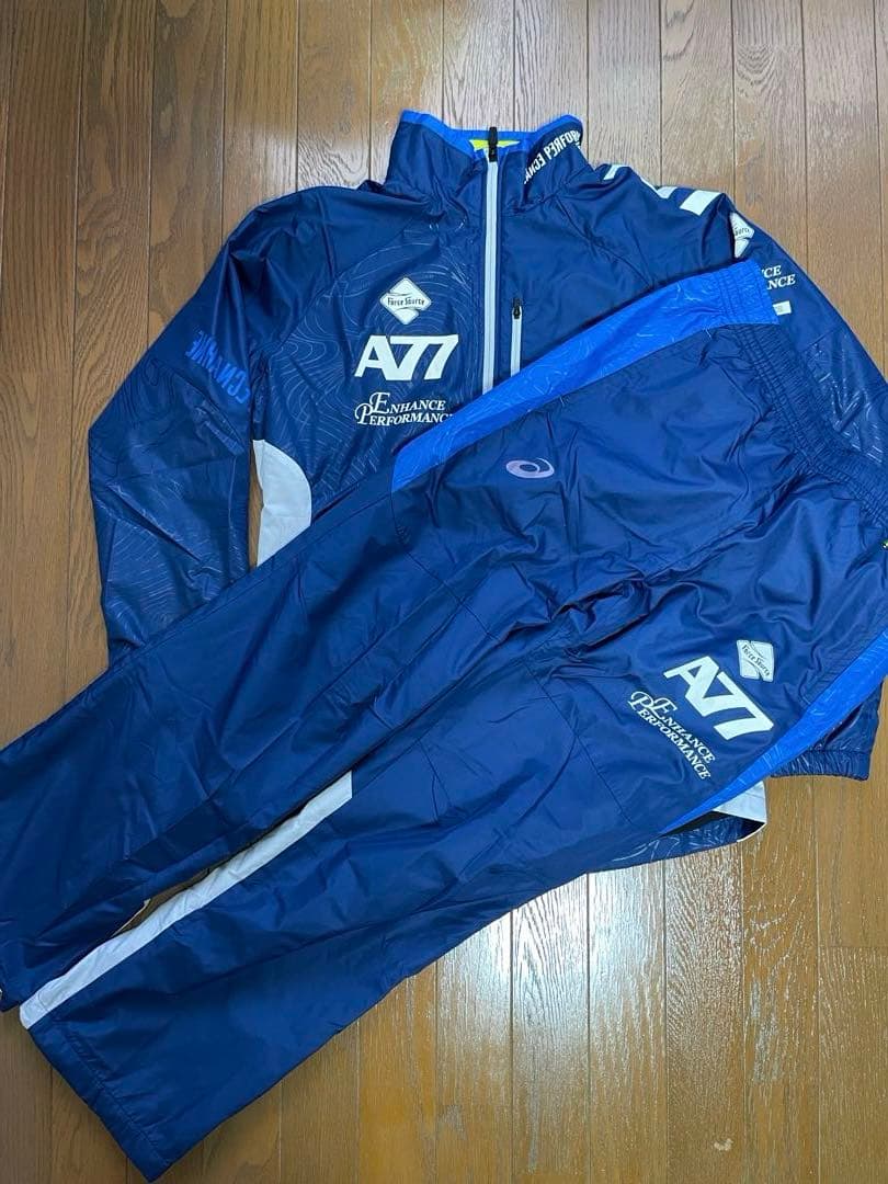 【アシックス】ASICS A77 ウインドブレーカー上下セット Lサイズ 新品