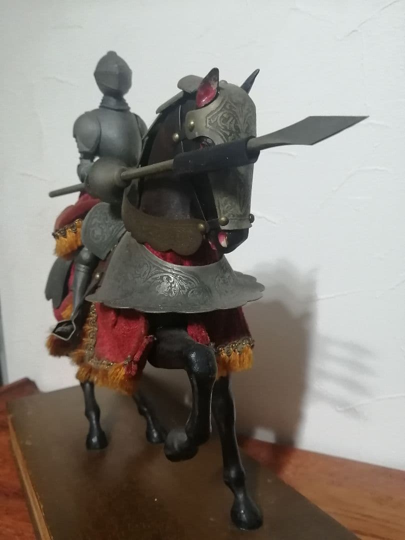 ヨーロッパ アンティーク ドイツ製 西洋 騎士 鉄製 木製 オブジェ