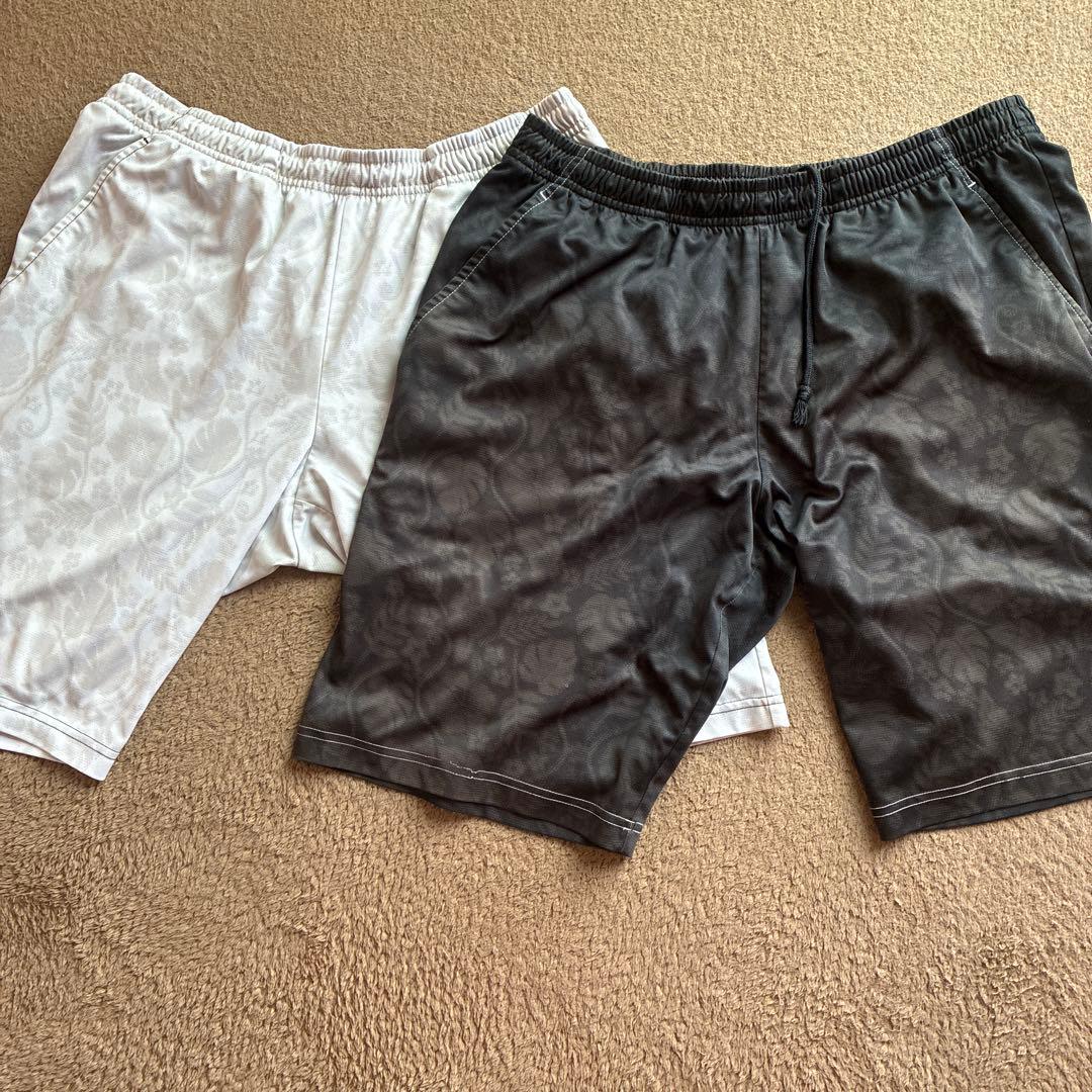 ヨネックス　ボタニカル　ハーフパンツ　白黒セット