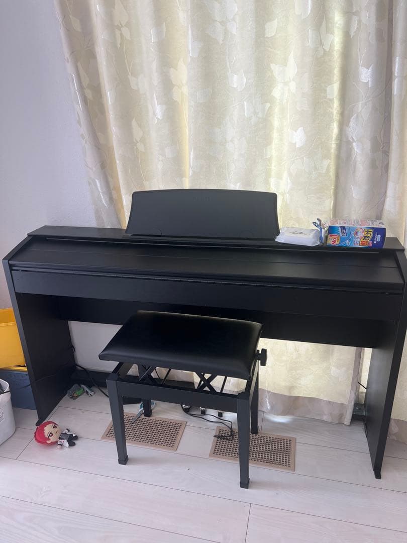 ［長野県引き取り限定 ］CASIO PX-770 電子ピアノ 黒 椅子付き