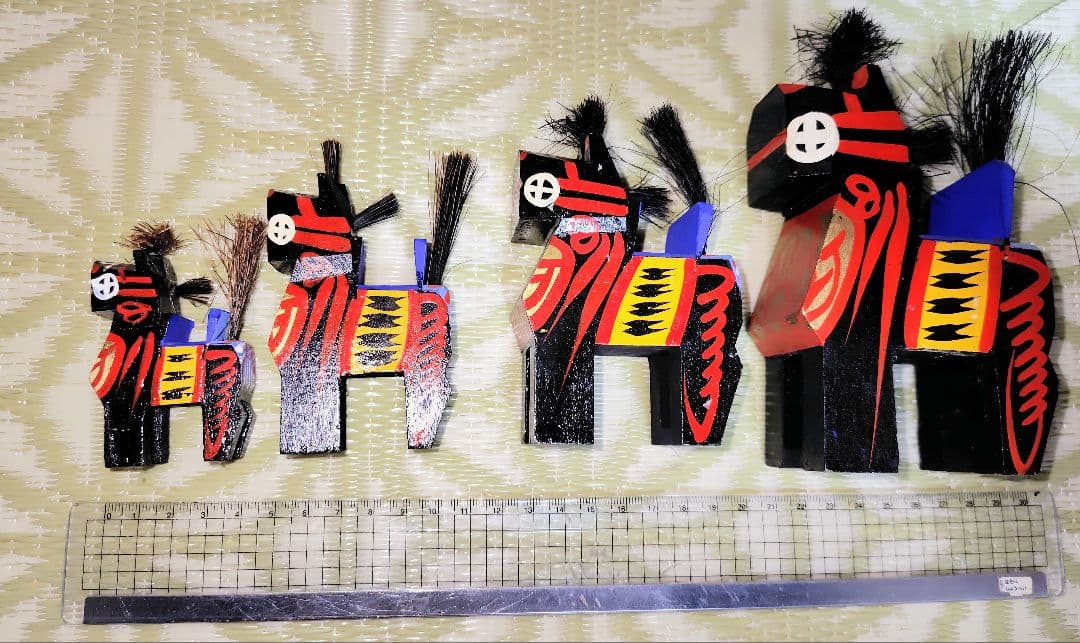 干支午　三春駒　七点