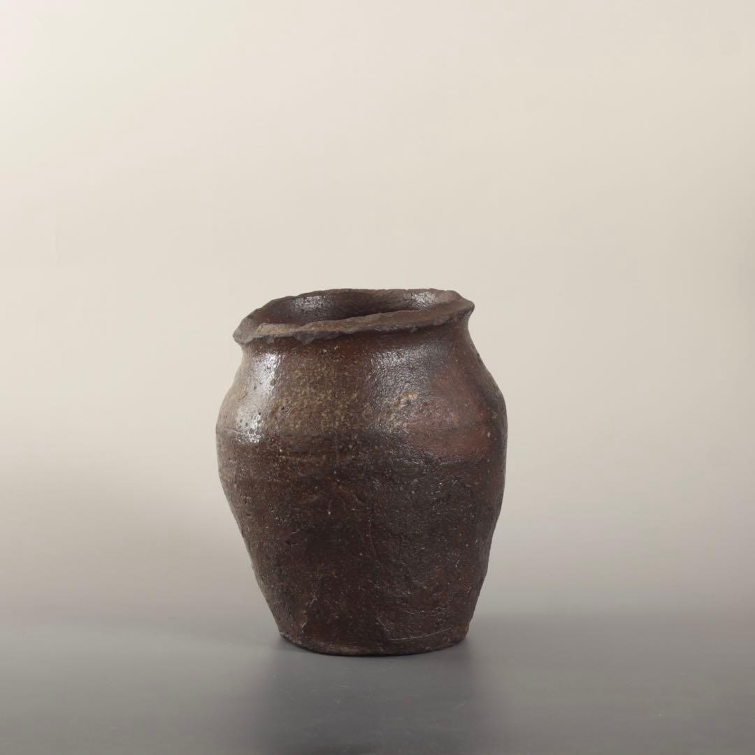 常滑焼 壺 下駄底 窯印 希少サイズ 室町〜桃山 常滑壺 古美術 古道具