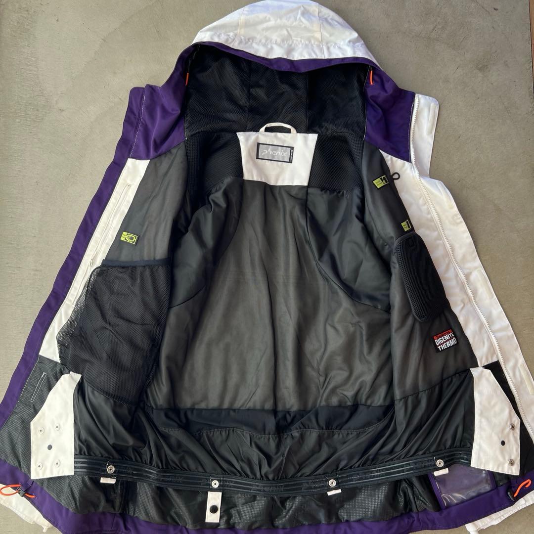 【phenix】フェニックス　M　スキー　スノボ　ジャケット　白　総柄