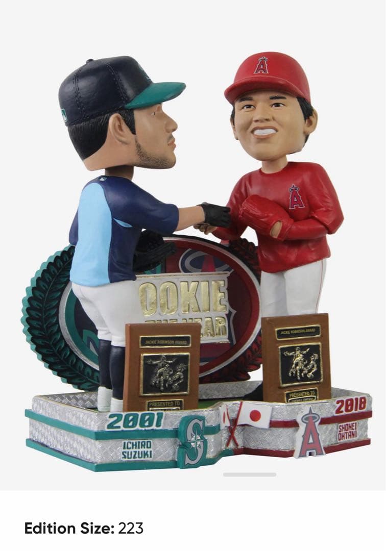 大谷翔平 イチロー　ルーキーオブザイヤー　ボブルヘッド　レア