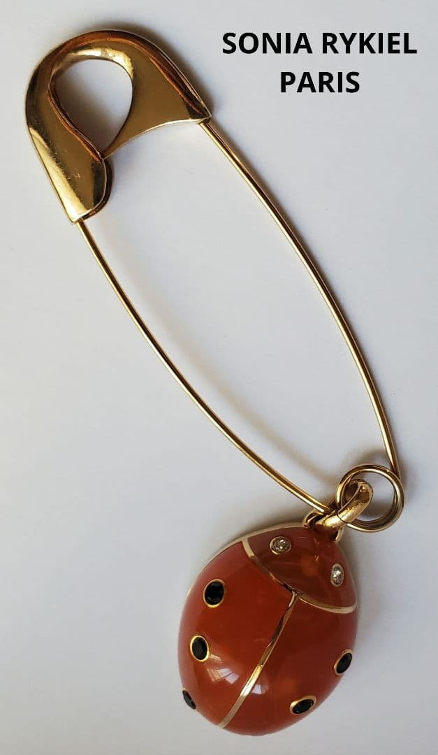 SONIA RYKIEL　ソニアリキエル　パリ　てんとう虫 ブローチ　ジュエリー