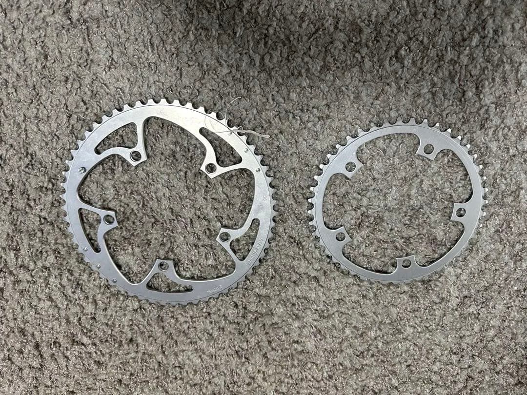 ZICRAL STRONGLIGHT チェーンリング シルバー 56T44T