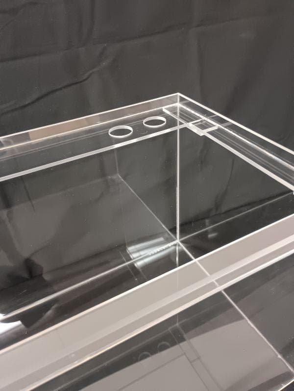 処分品　特価特価　アクリル製　L型ドライ＆サンプ槽