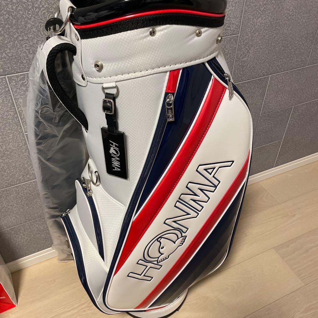 アーツさん専用）HONMA キャディバッグ ホワイト/ネイビー/レッド