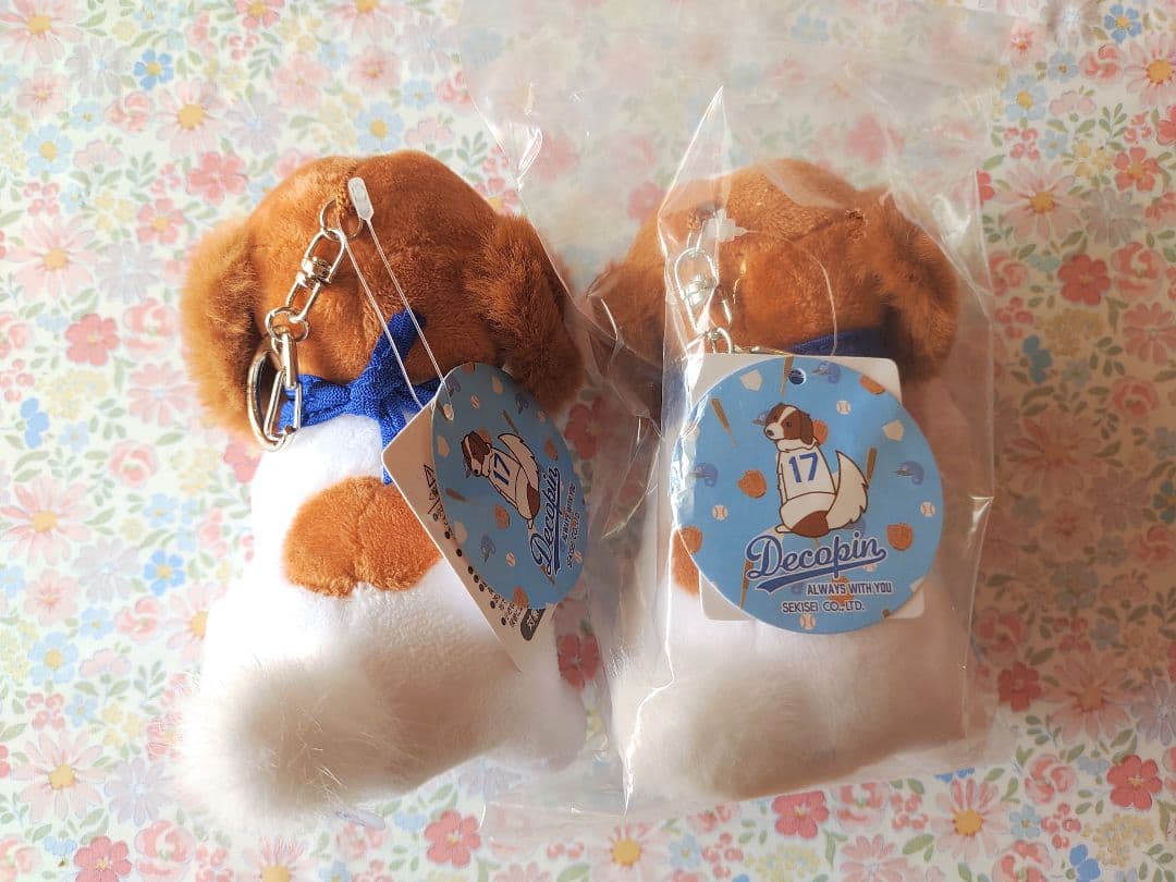 新品ドジャース　大谷翔平　デコピン　チャーム　キーホルダー　ぬいぐるみ　4個