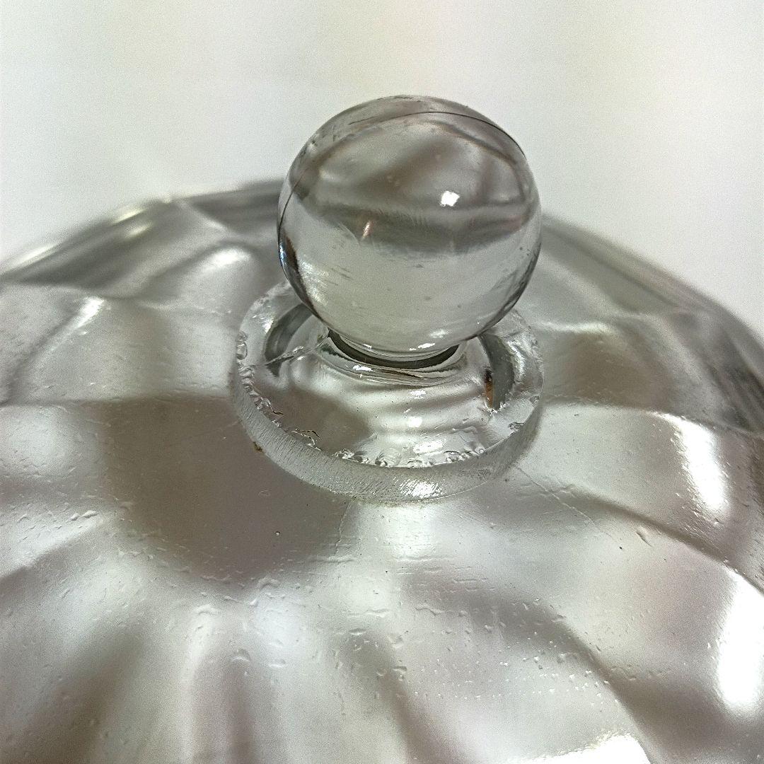 【希少】ウランガラス　蓋付き小物入れ　大正ロマン