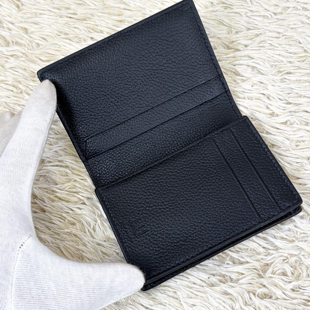 【未使用級】ダンヒル 名刺入れ 二つ折り ブラック カードケース ベルグレイブ