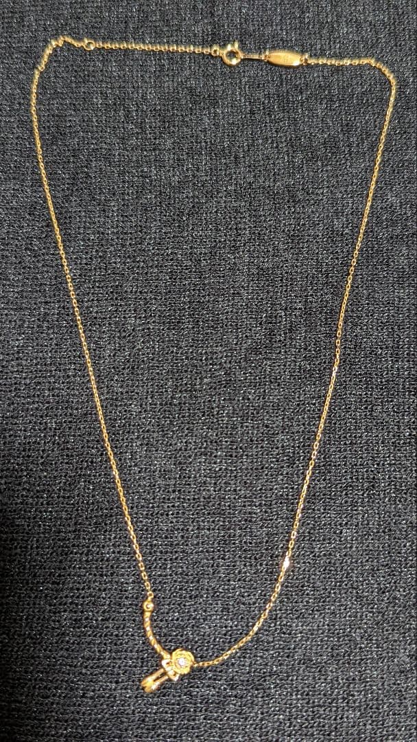 【最終値下げ】ユートレジャー歌仙兼定　ピンクゴールド×ピンクトルマリンネックレス