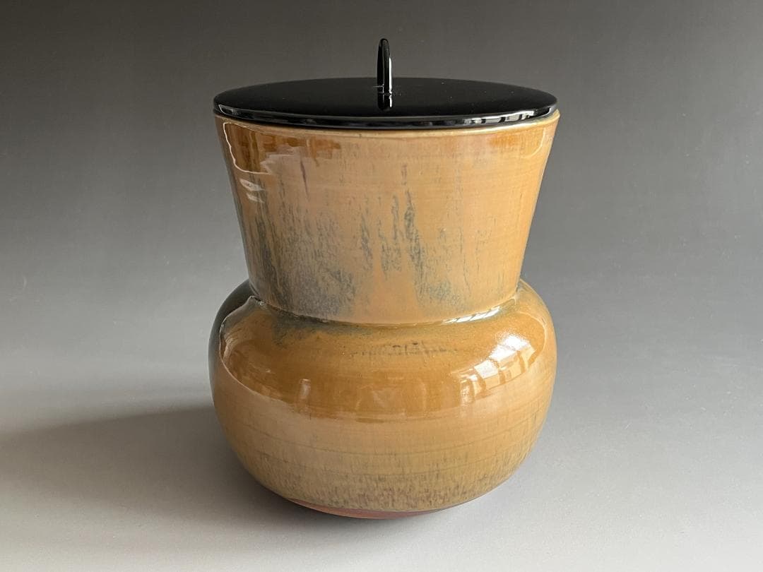 14代　亀井味楽　高取　鮟鱇水指　茶道具