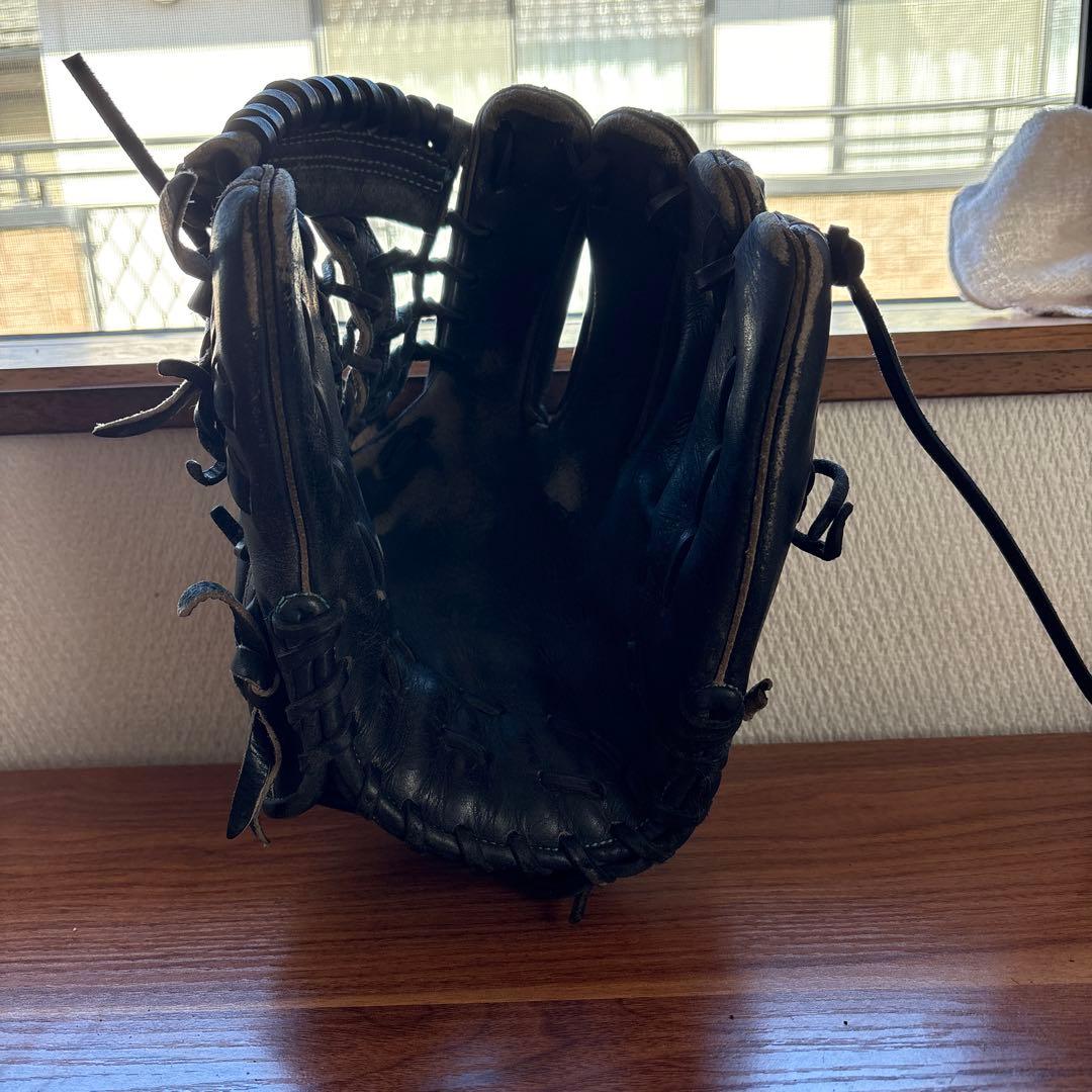 ハイゴールド 心極シリーズ 硬式グローブ 黒