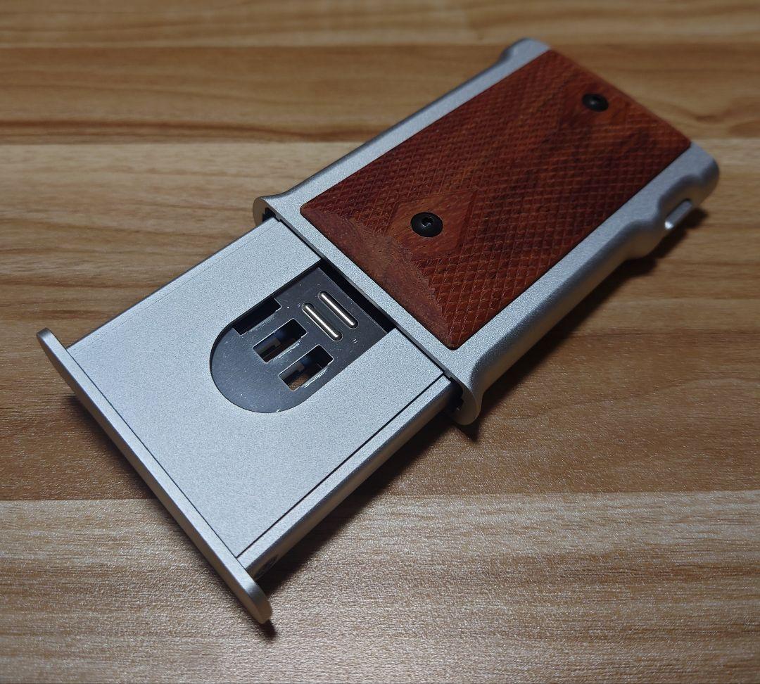 名刺ケース ガバメント ガングリップ 木製 アルミニウム製　M1911-H