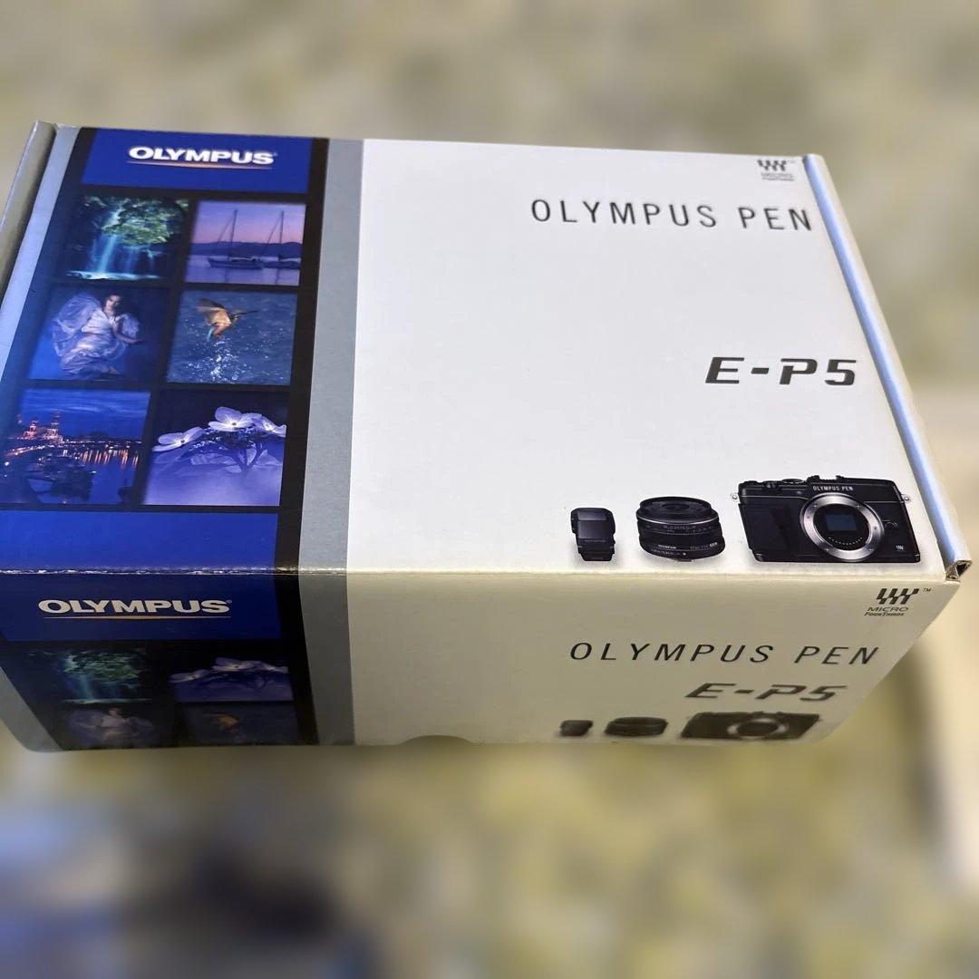 オリンパスOLYMPUS PEN E-P5 ボディ黒／銀(シャッター数少ない)