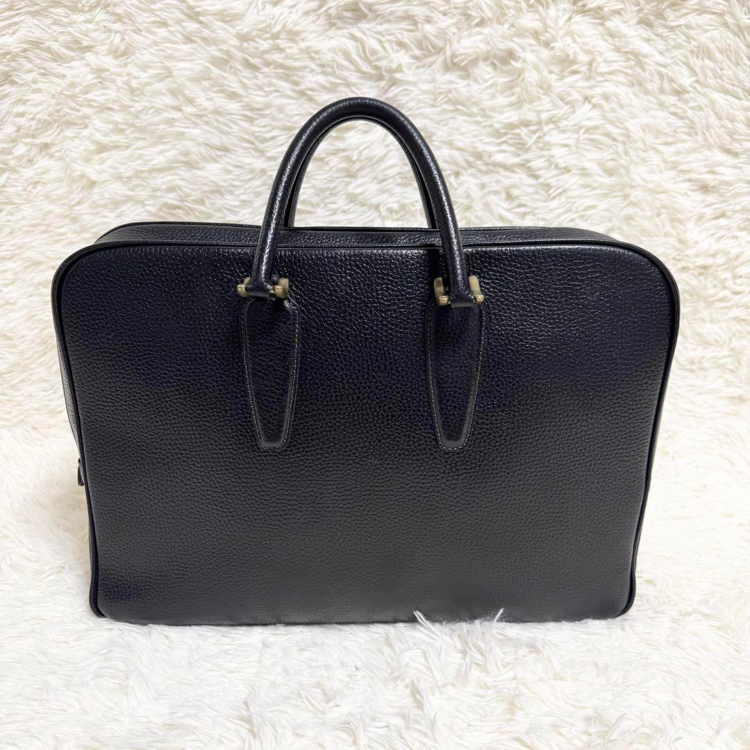 美品✨ トフアンドロードストーン トートバッグ ビジネス A4 レザー ブラック