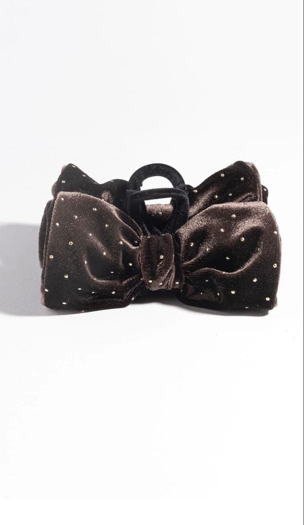 【Yukichi】BRIGITTE dot ribbon clip in