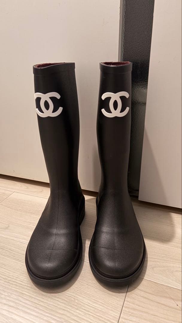 CHANEL ブラック ロングブーツ 35（EU）