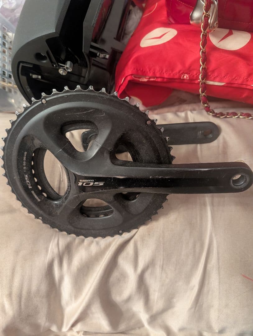 黒柴テンShimano 105 5800 クランク