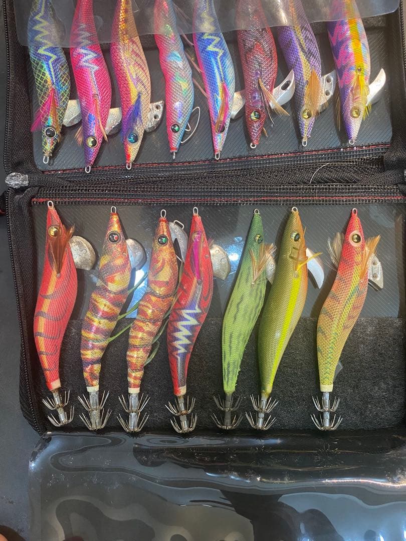 エギ 収納ケース　エギ28個セット　エギ王　パタパタ　ティップラン