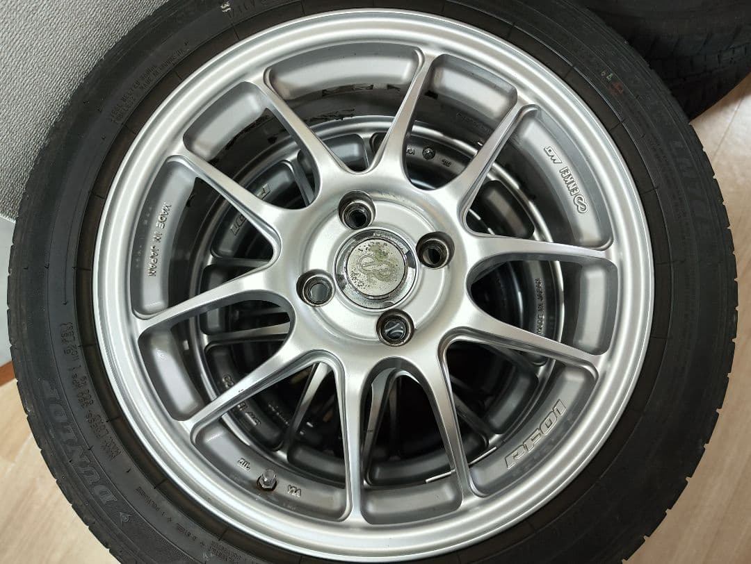 千葉県手渡し　エンケイPF01 100-4H 6.5J +53 4本