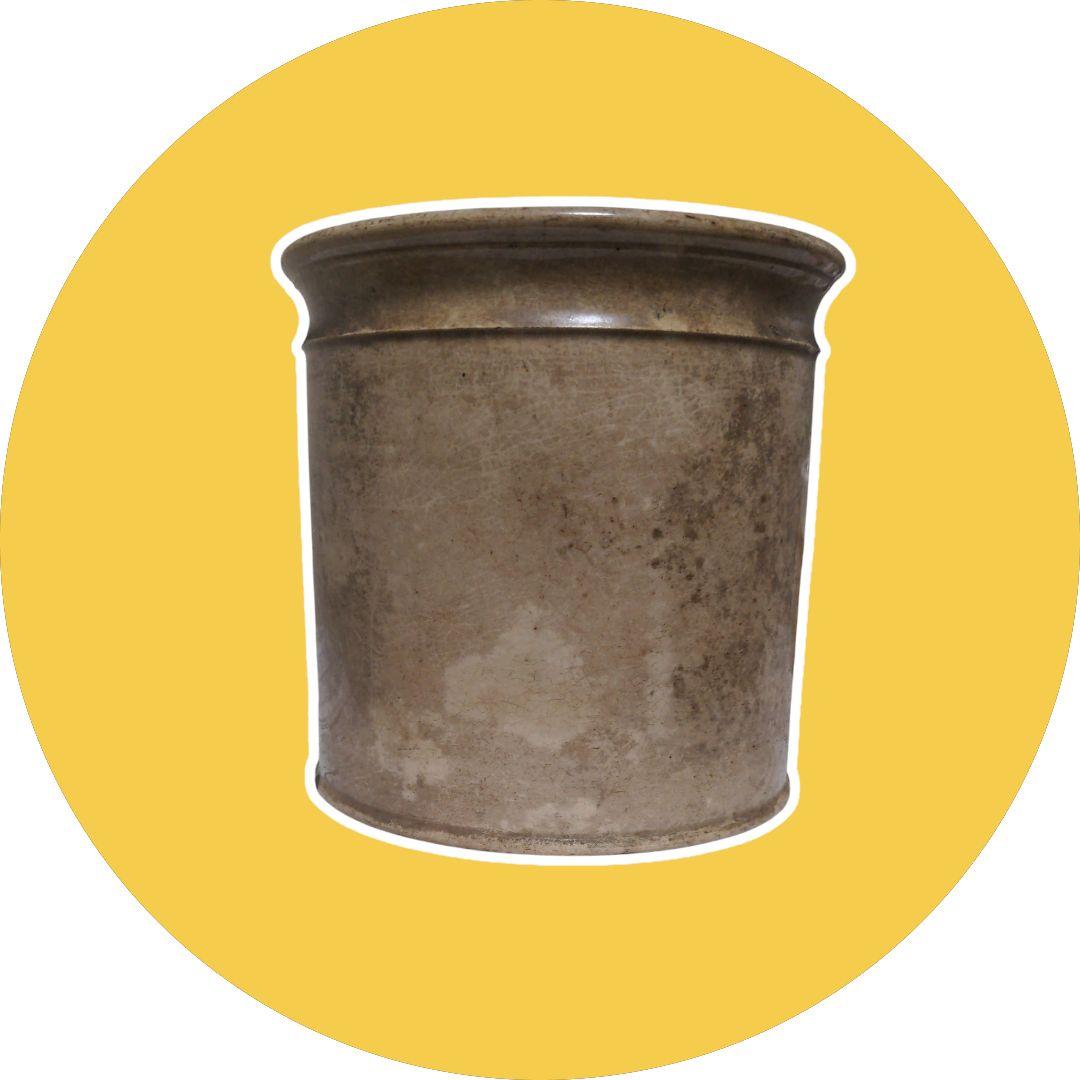 haruka　フランスアンティーク　陶器ポット　大型