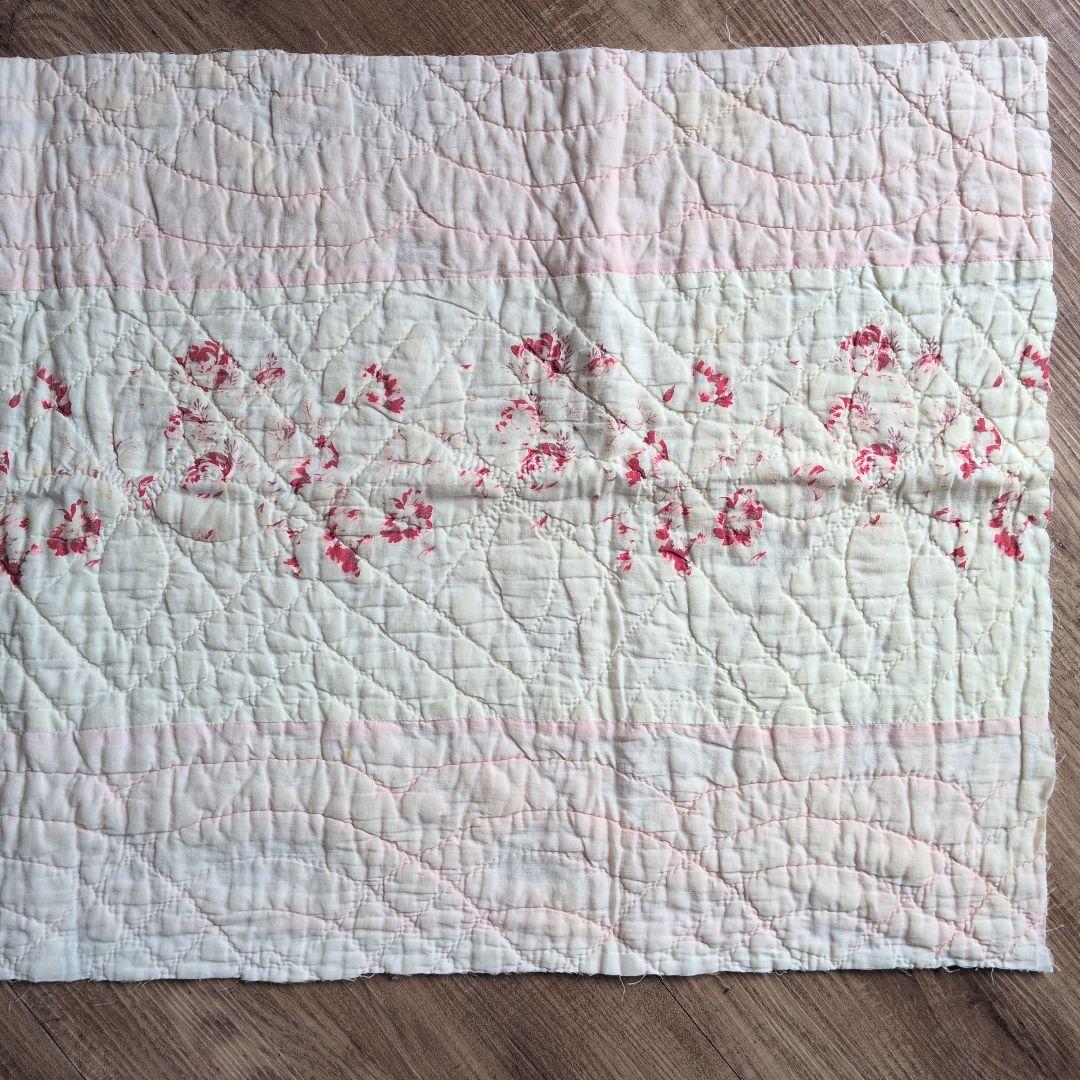 イギリスアンティーク ダーラムキルト 103㎝×45㎝