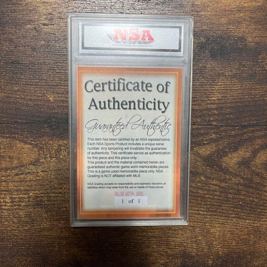 松坂大輔　ジャージカード　Authentic NSA