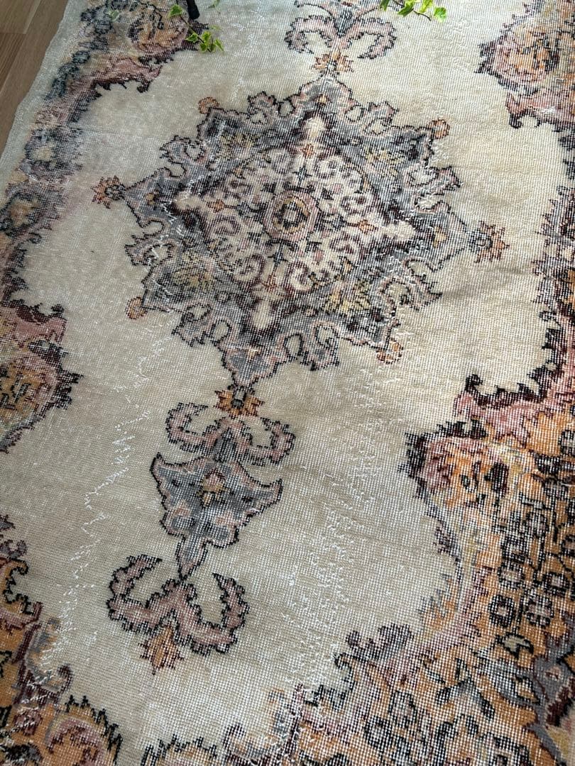 ＊お値下げ　トライバルラグ・トルコヴィンテージラグ・ウール 約121×203cm