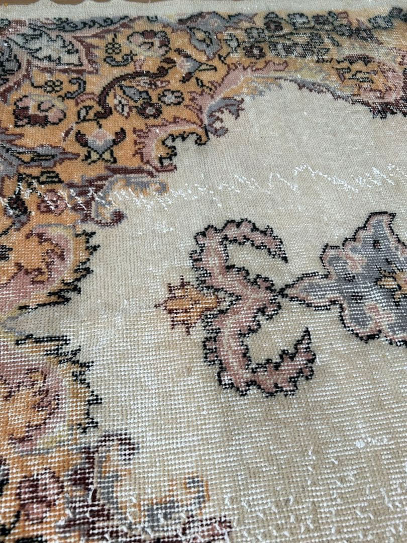 ＊お値下げ　トライバルラグ・トルコヴィンテージラグ・ウール 約121×203cm