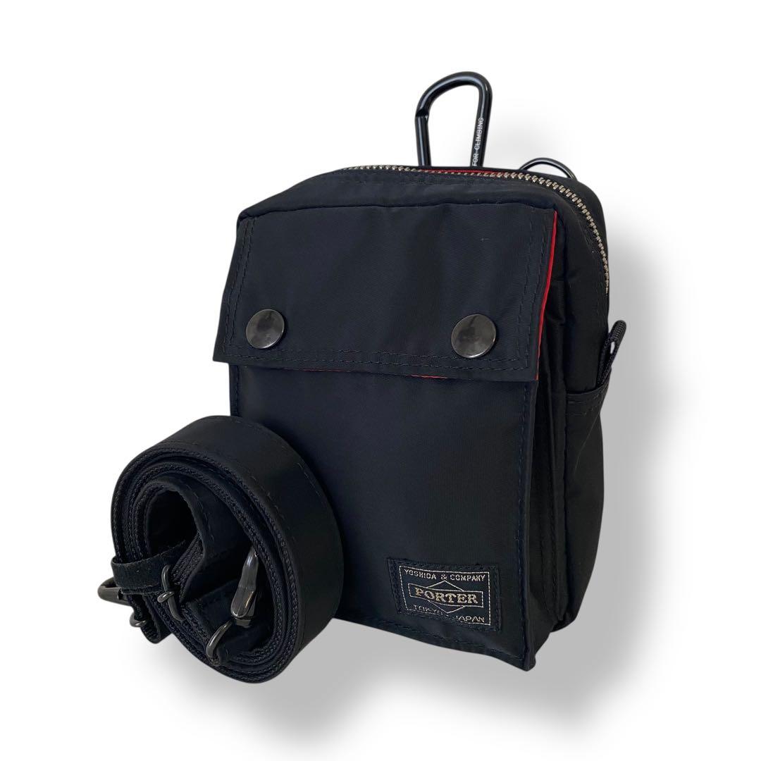 極美品　ポーター　エルファイン　ショルダーバッグ　ブラック　斜めがけ