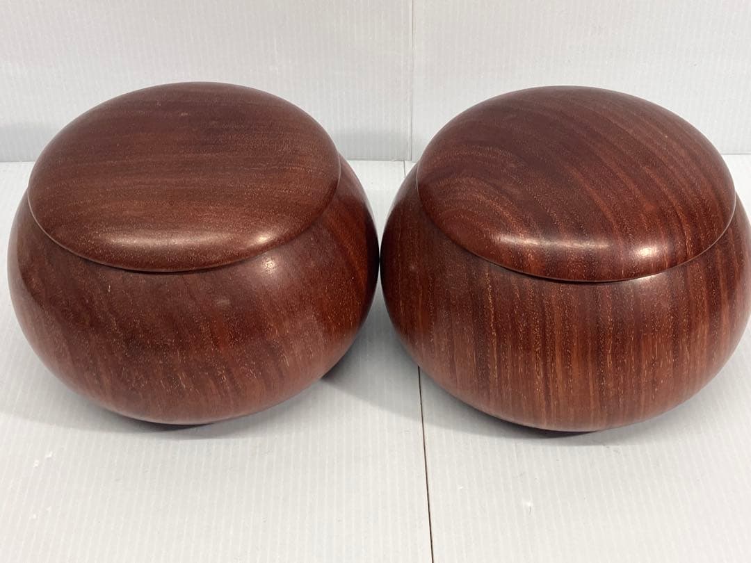 A【碁石セット】囲碁 蛤 貝 木製 趣味 遊び　木箱入り