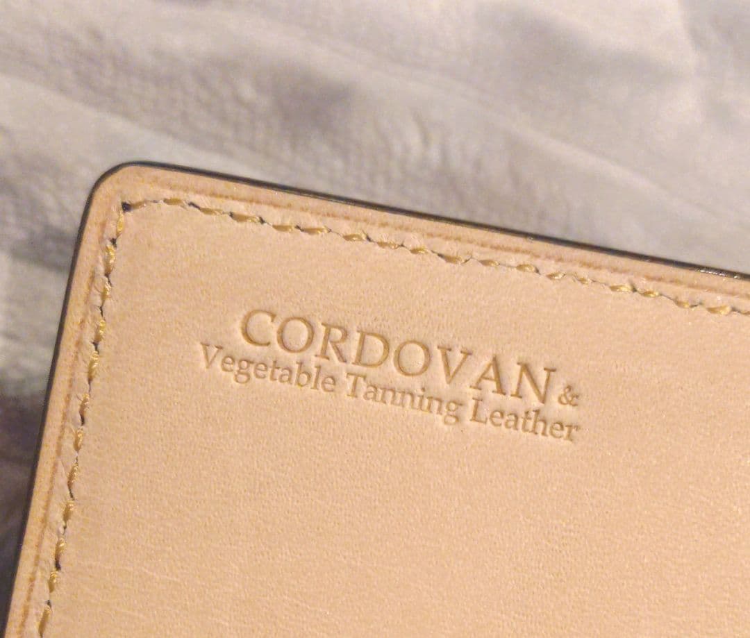 【美品】キプリス 名刺入れ 新コードバン×ベジタブルタンニン 黒 日本製