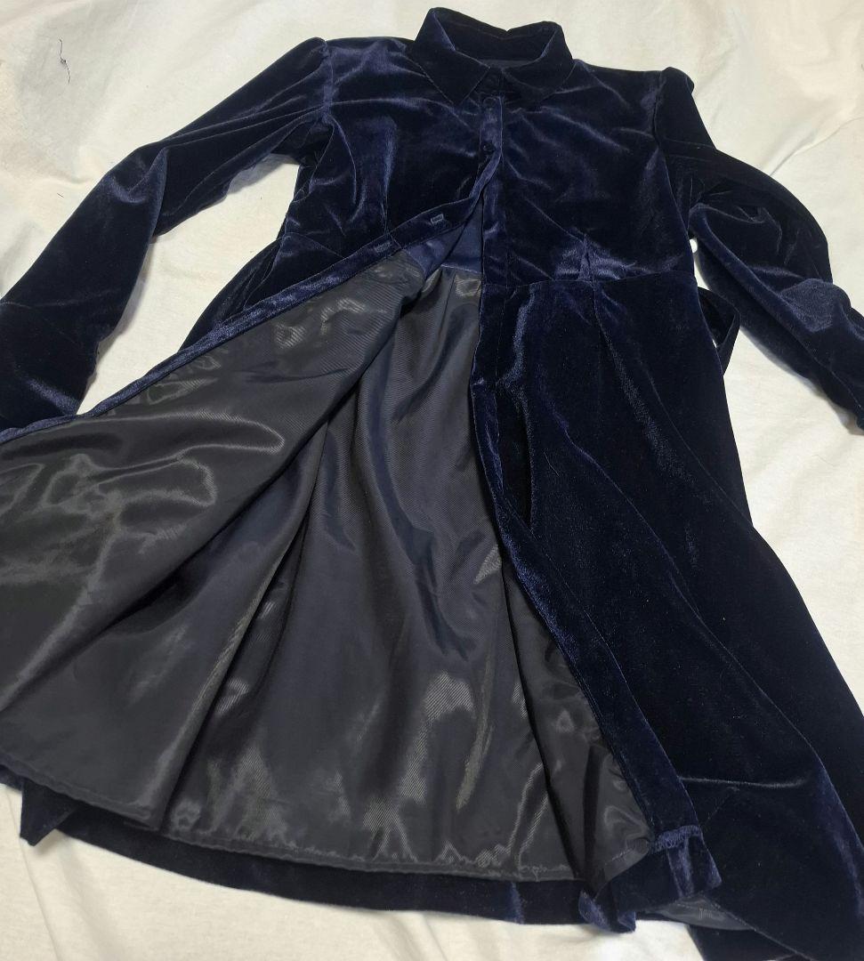 顕様 ベルベットフレアワンピース