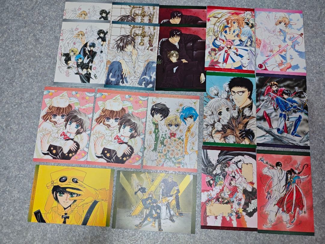 d*7様 CLAMPノ絵シゴト原画展記念トレーディングポストカードセット