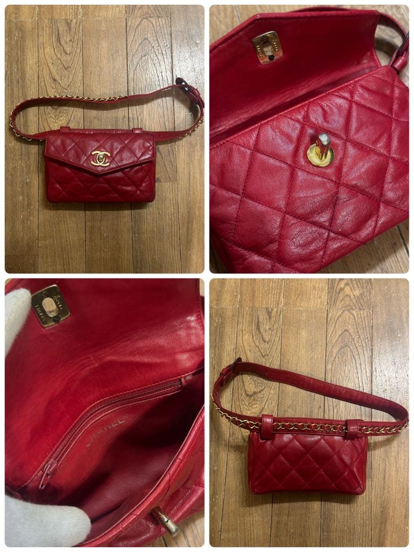 シャネル マトラッセ ピコローレ ターンロック ウエストポーチ チェーン バッグ