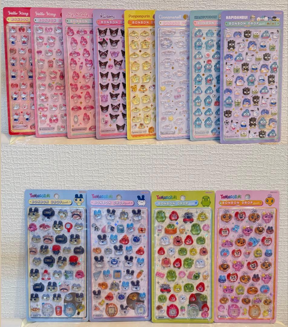 サンリオmini たまごっち ボンボンドロップシール　コンプリート　12点セット