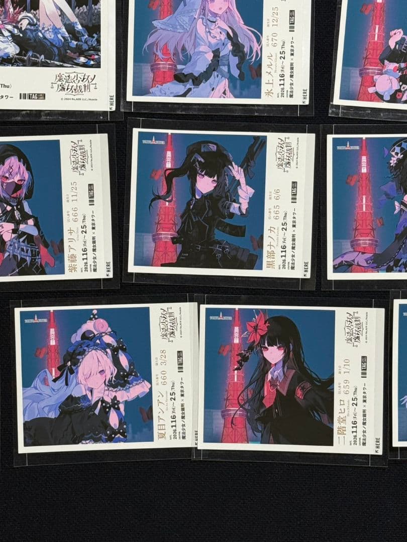 魔法少女ノ魔女裁判 オリジナルラベル缶 まのさば ステッカーセット 全21種