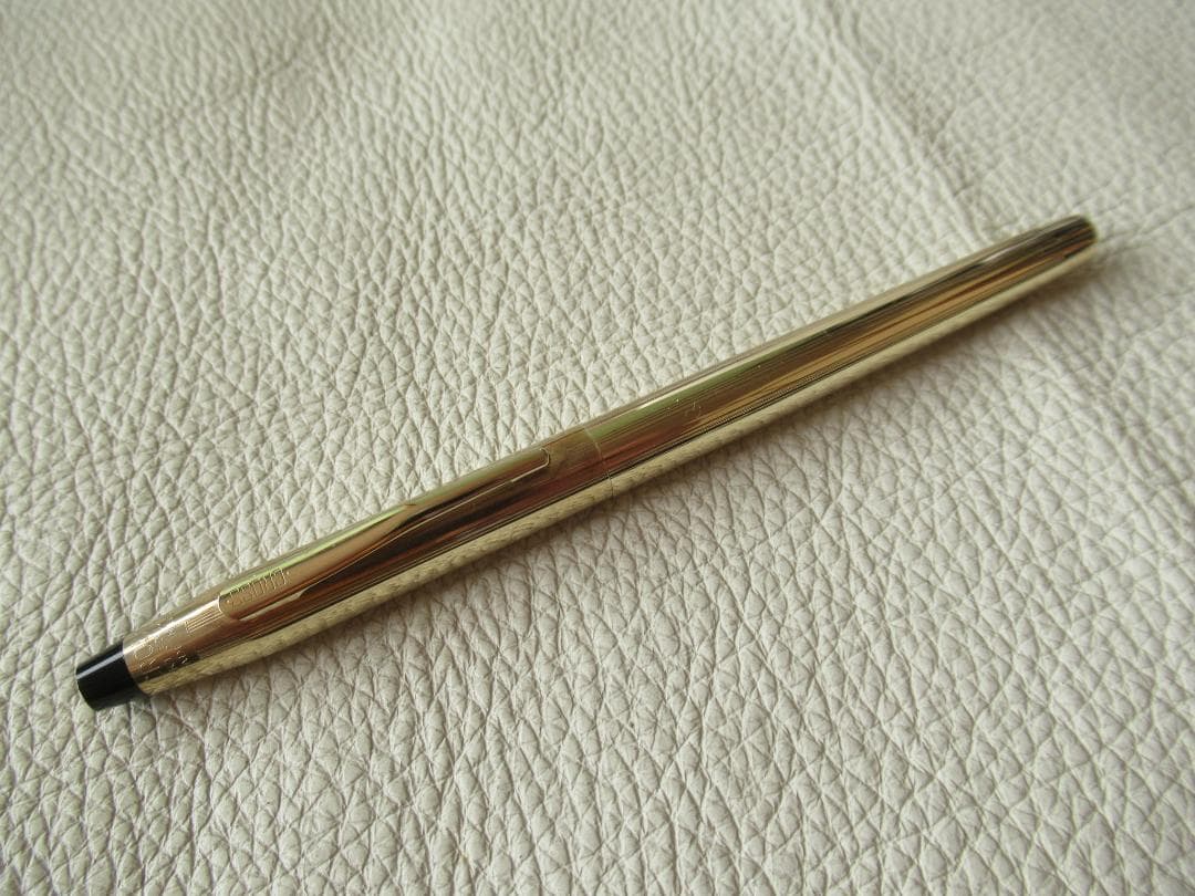 美品1970年代 箱付他◆クロス 10金張り ペン先585 14K M 万年筆