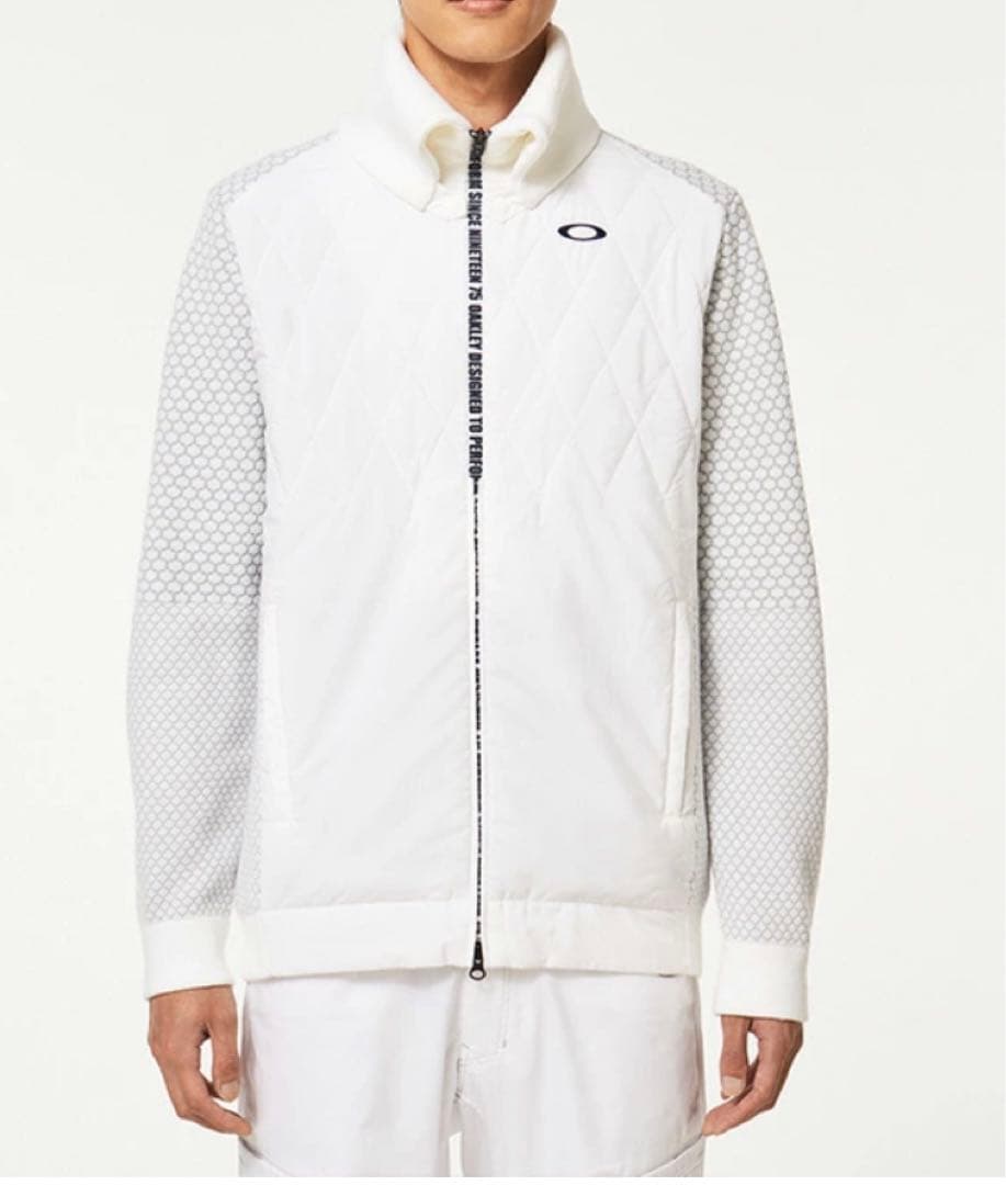 新品　白　M ゴルフ　オークリー OAKLEY ハイブリッド セーターブルゾン