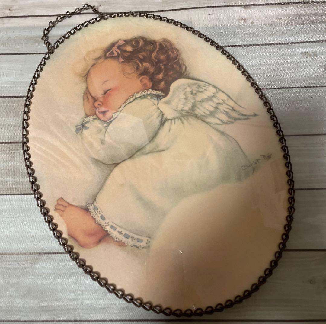 アンティーク風 スリーピング エンジェル 吊り下げ飾り インテリア