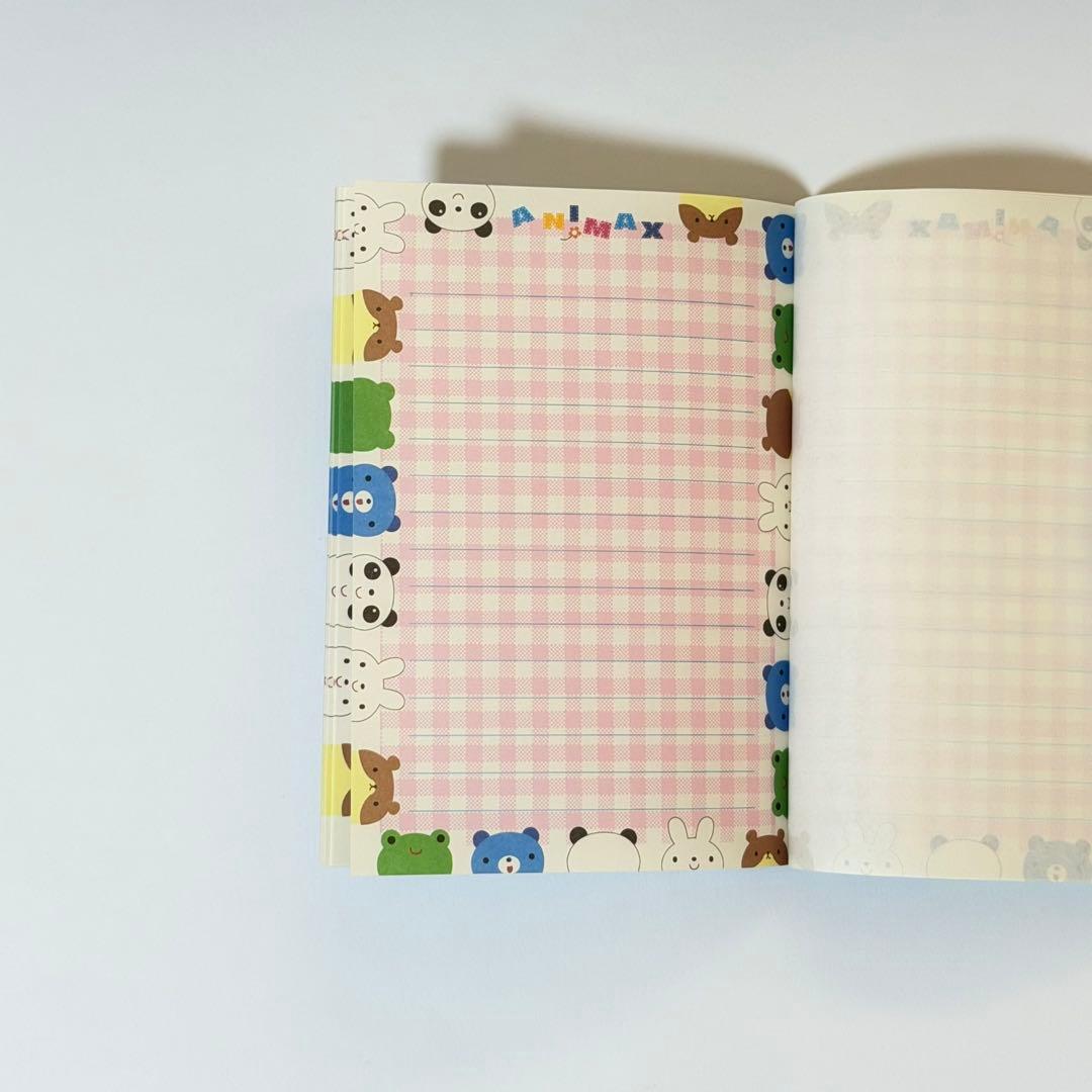 【匿名配送】激レア！未使用！プレコ アニマル くま うさぎ メモ メモ帳 当時物