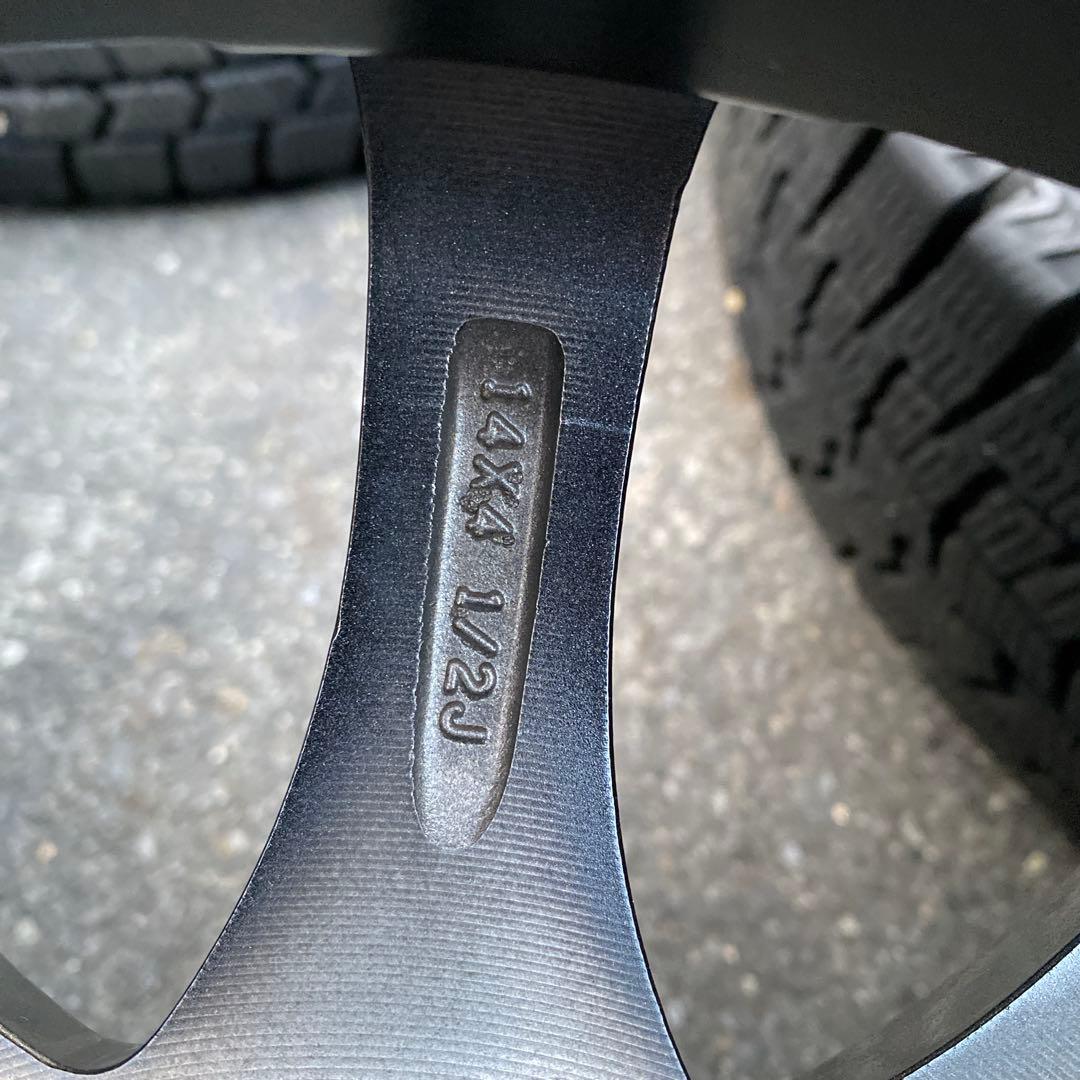 中古バリ溝ダンロップスタッドレスセット155/65R14 軽自動車